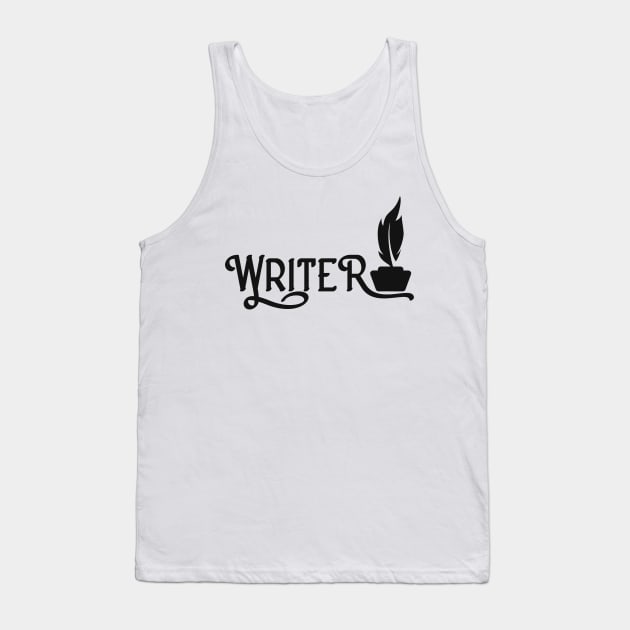 Poet Author Writing Writer Tank Top by Foxxy Merch